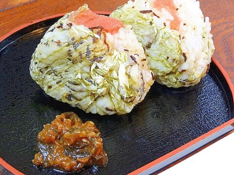 北海道特産☆　「タラコむすび　おぼろ昆布巻」